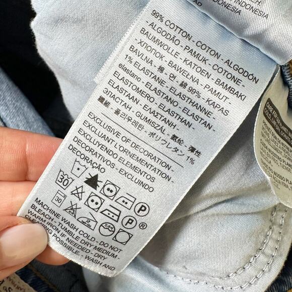 Levi's Wedgie Straight Fit Jeans Dark Wash Women 32 - Picture 5 of 9